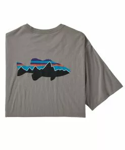 Patagonia Men'S Fitz Roy Smallmouth Organic Tee - Closeout Clothing