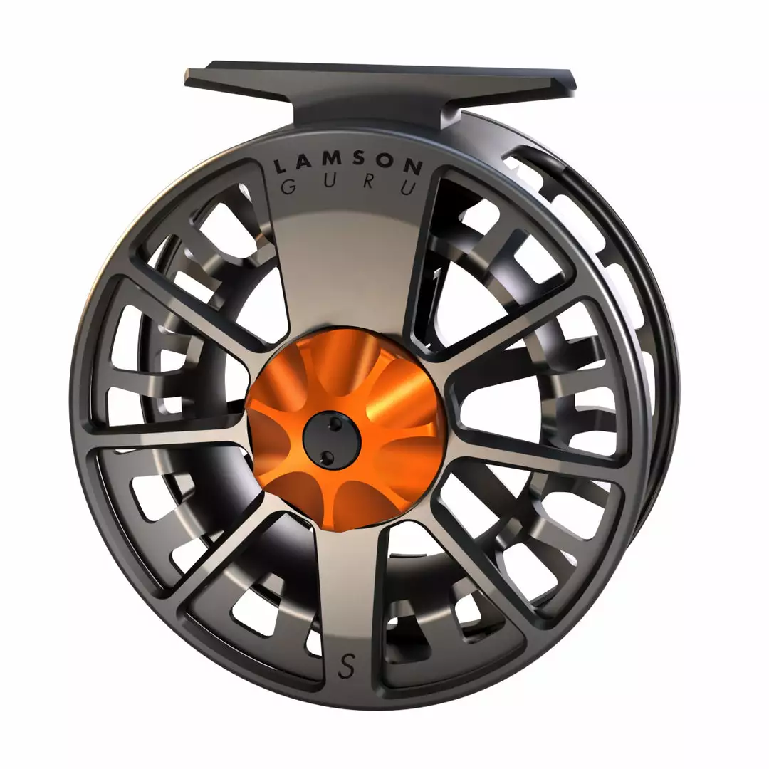 Lamson Guru S Fly Reel 5+ - Blaze (Trade Up) 3 Lamson Guru S Fly Reel 5+ - Blaze (Trade Up)