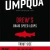 Umpqua Drew'S Speed Loop Clear 8-Up (3 Pack)