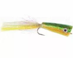 Catch Fly Fishing Flies Catch Pearly Popper Green 3-Pack