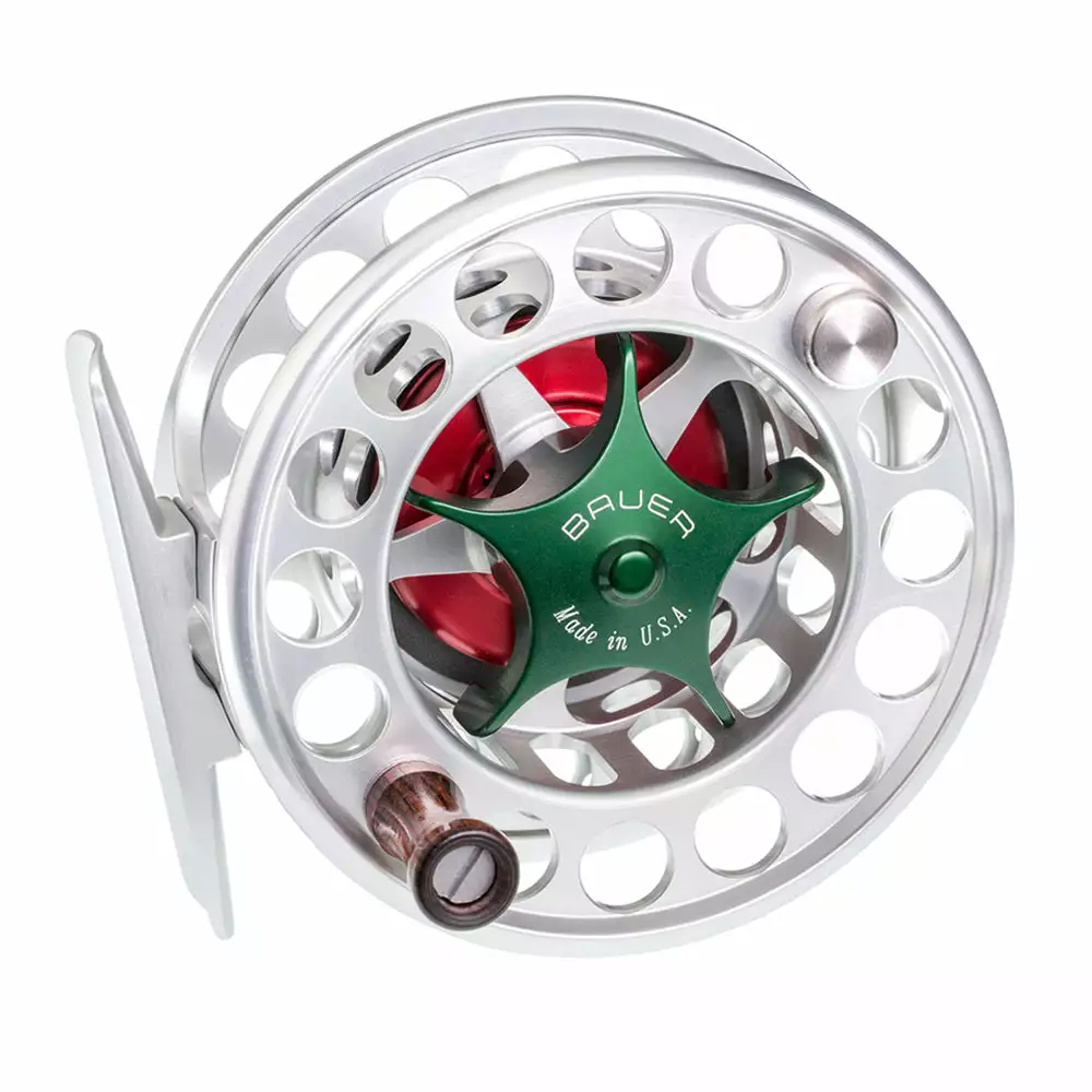 Reels Bauer Sst Fly Reel - Silver/Red - Closeout 7 Reels Bauer Sst Fly Reel - Silver/Red - Closeout