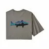 Patagonia Men'S Fitz Roy Fish Organic Tee