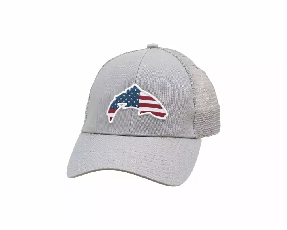 Clothing Simms Small Fit Usa Trout Trucker - Closeout 4 Clothing Simms Small Fit Usa Trout Trucker - Closeout