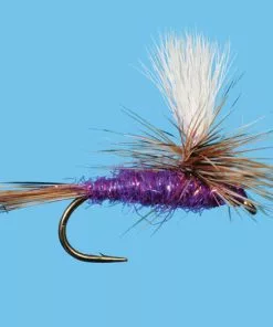 Solitude Parachute Adams - Sparkle Purple (Pd020pr) 6-Pack Flies