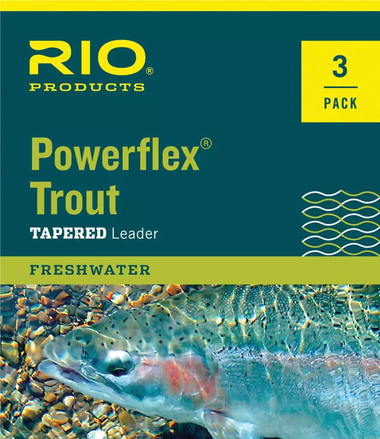Rio Powerflex 12ft Trout Leader - 3 Pack 3 Rio Powerflex 12ft Trout Leader - 3 Pack