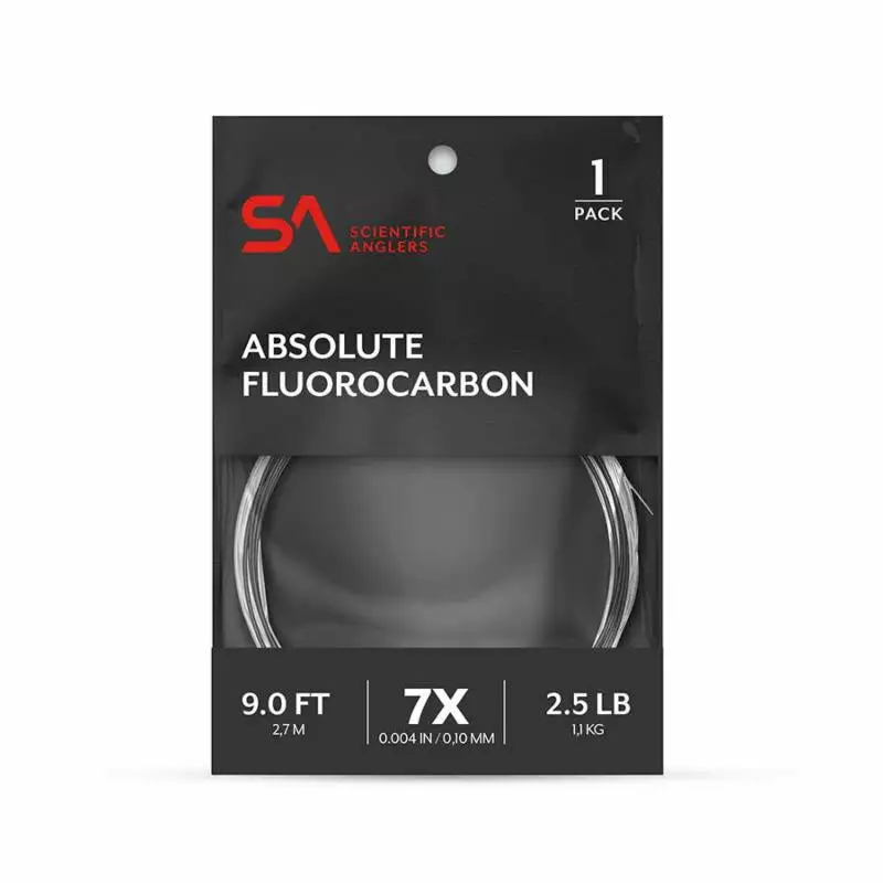 Scientific Anglers Absolute Fluorocarbon Leader 9ft 3 Scientific Anglers Absolute Fluorocarbon Leader 9ft