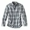 Clothing Orvis Men'S L/S Tech Chambray Plaid Work Shirt - Closeout