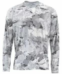 Clothing Simms Men's Solarflex L/S Crewneck - Print
