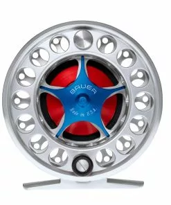 Reels Bauer Sst Fly Reel - Silver/Red - Closeout 11 Reels Bauer Sst Fly Reel - Silver/Red - Closeout